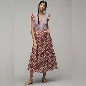 Anthropologie Peregrine Midi Dress XS NWOT